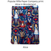 Kindle Paperwhite sleeve with snap to protect Kindle E-readers. Made with Alice in Wonderland print on a navy blue background with red snap.